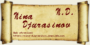 Nina Đurašinov vizit kartica